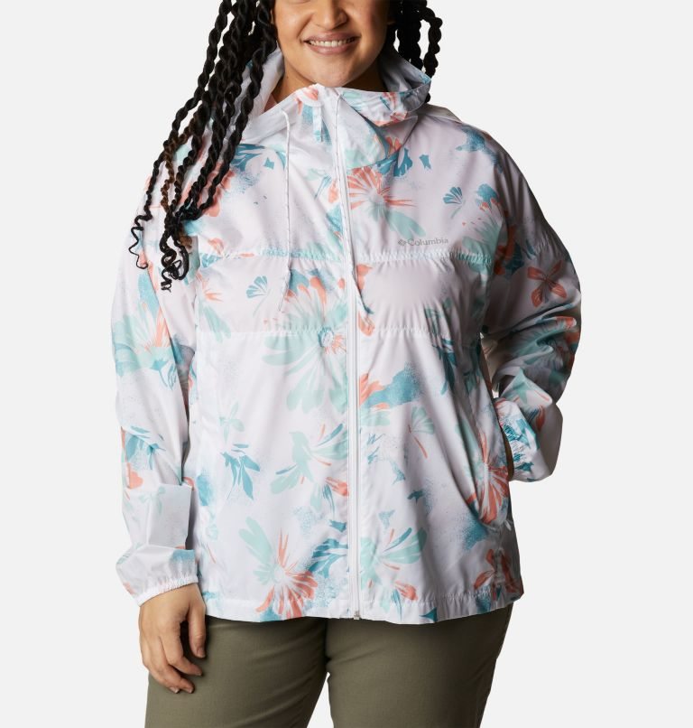 Jacheta Columbia Flash Challenger Novelty Windbreaker Dama Flori | Plus Size BQQ791AM0